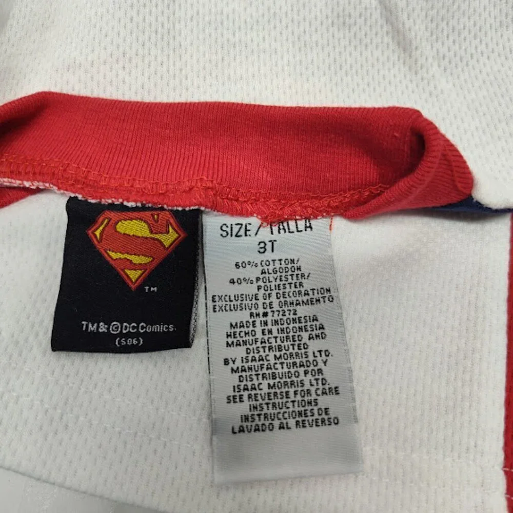 Superman Man of Steel Y2K Boy's 2 Piece Set Sleeveless Top & Shorts Size 3 T NWT